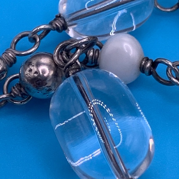 Silpada Vintage Sterling Freshwater Pearl & Crystal Quartz Necklace - Picture 15 of 16